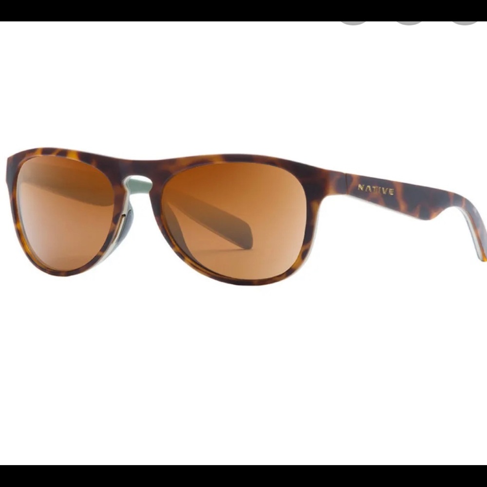 Native Eyewear Sanitas Brown Reflex Sunglasses New